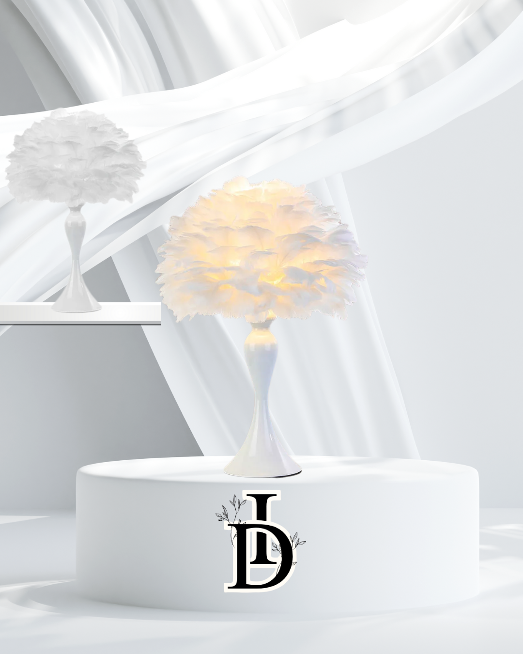 Lampe de Chevet LED Plume