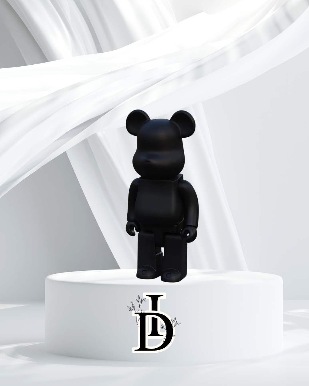 Statue Ours Design 28 cm – Sculpture Moderne en Résine Peinte