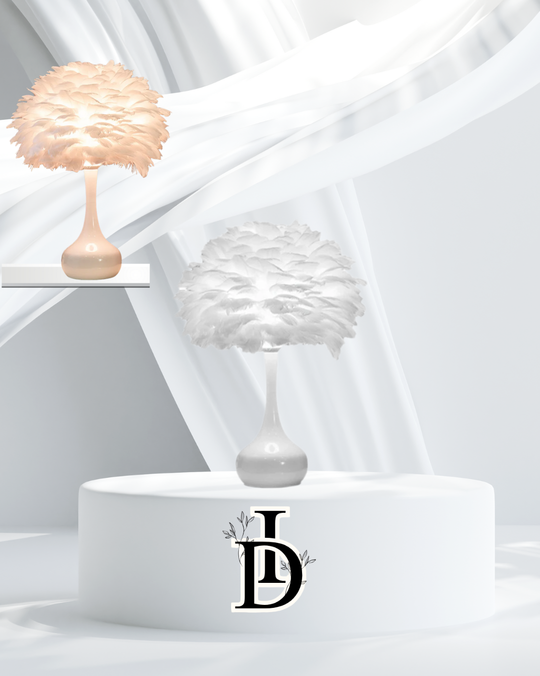 Lampe de Chevet LED Plume