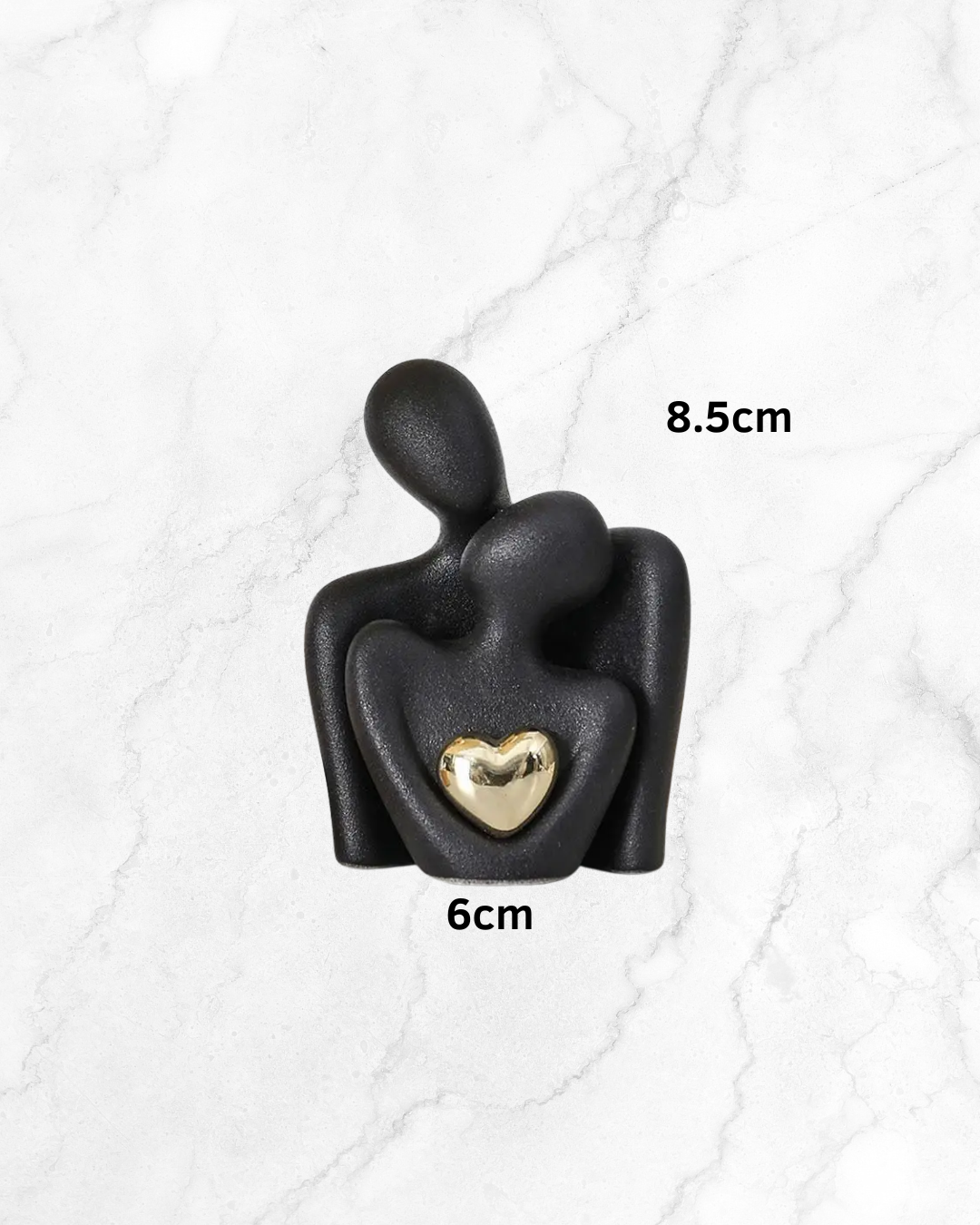 Statue Abstraite de Couple