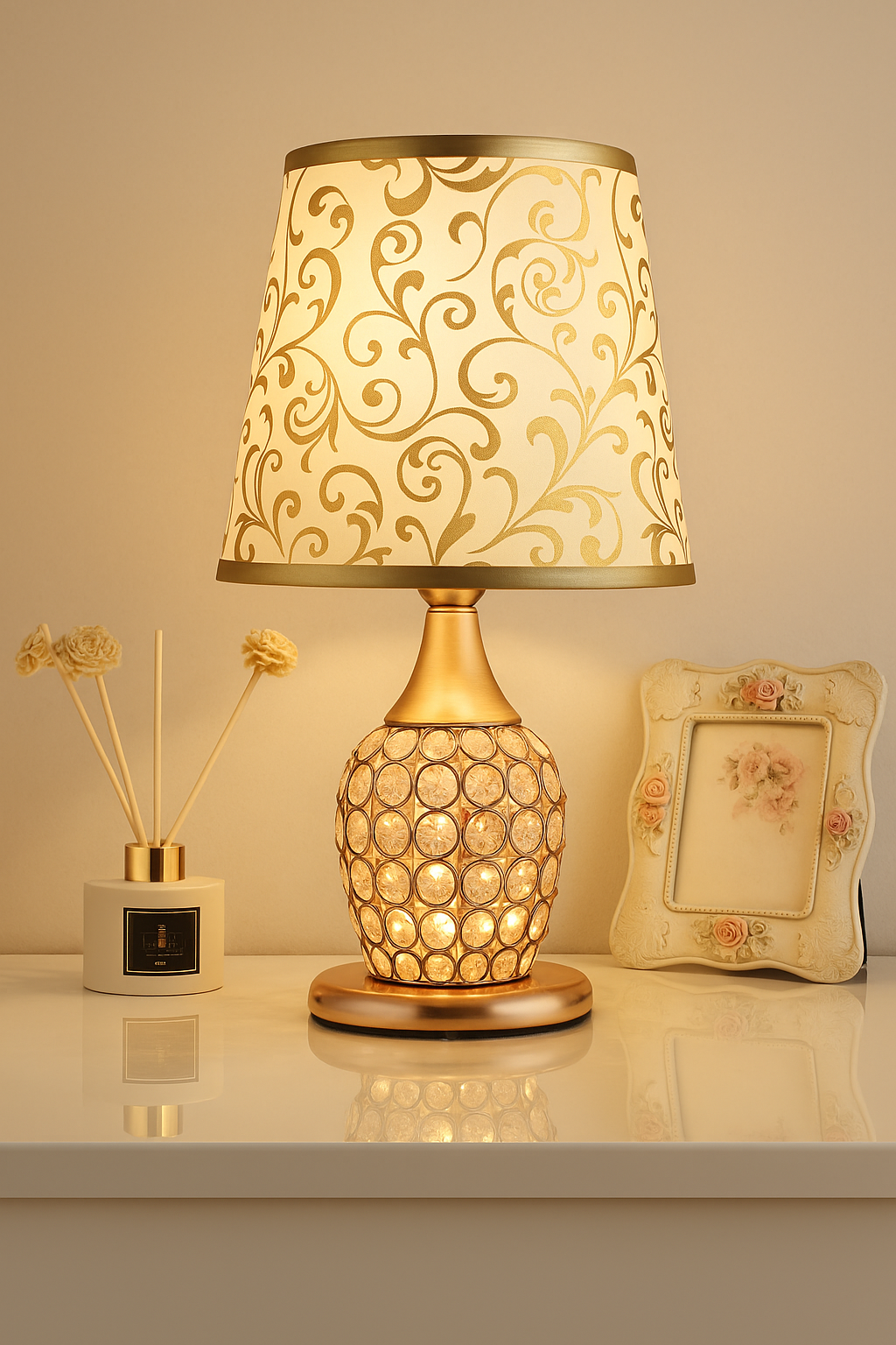Lampe de table en cristal