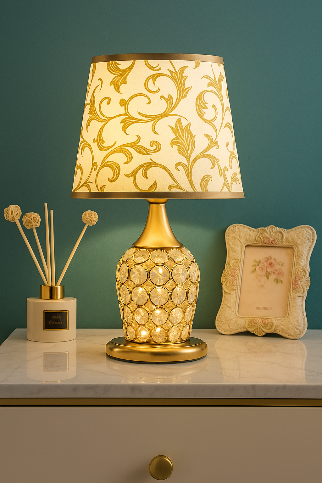 Lampe de table en cristal