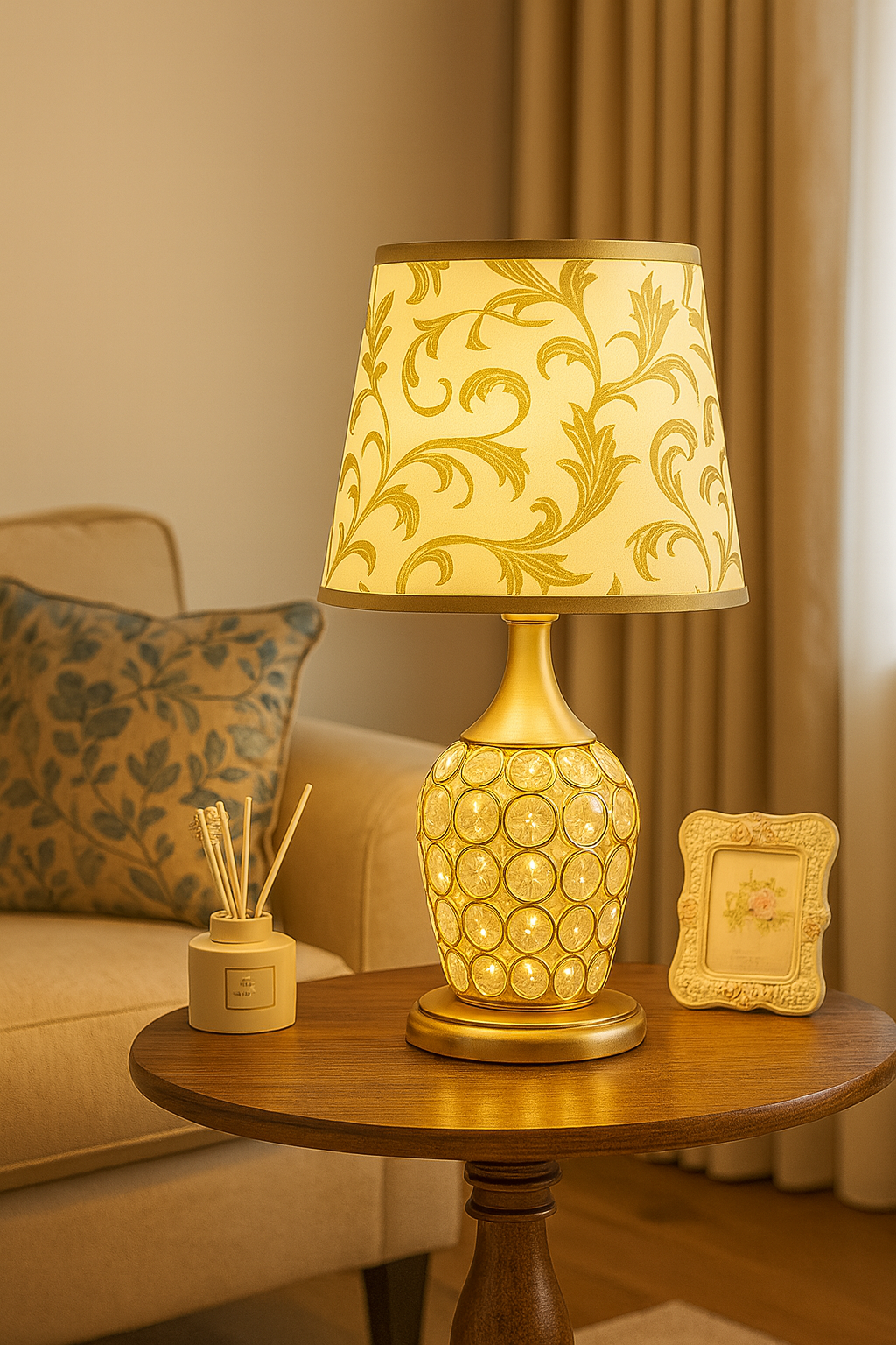 Lampe de table en cristal