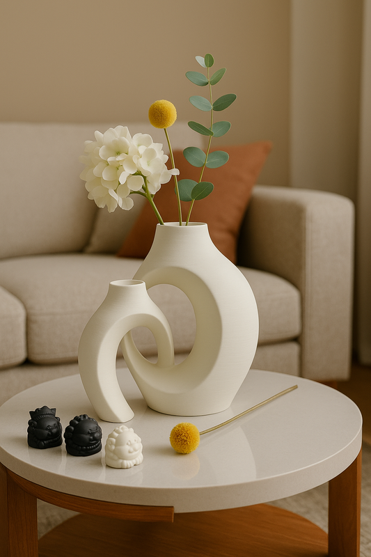 Lot de 2 Grands Vases Décoratifs