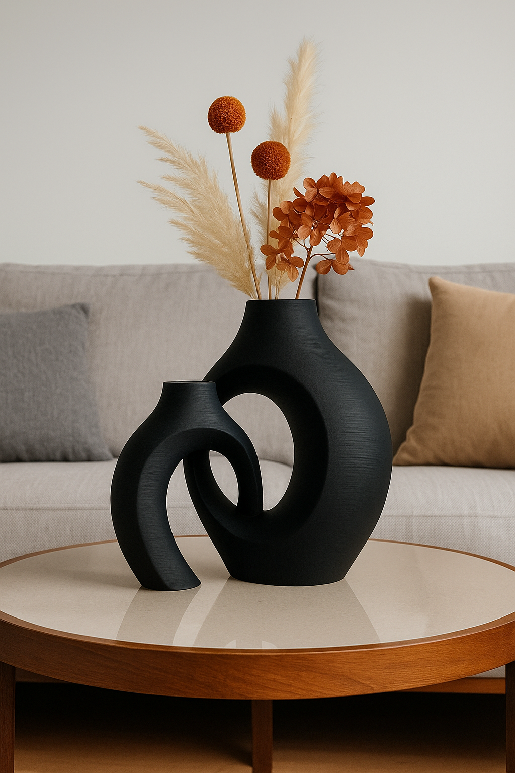 Lot de 2 Grands Vases Décoratifs