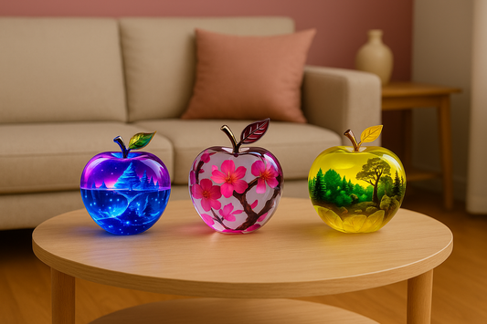 Décoration de Table Pomme en Acrylique 2D