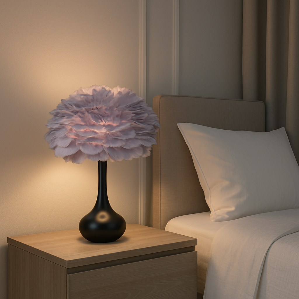 Lampe de Chevet LED Plume