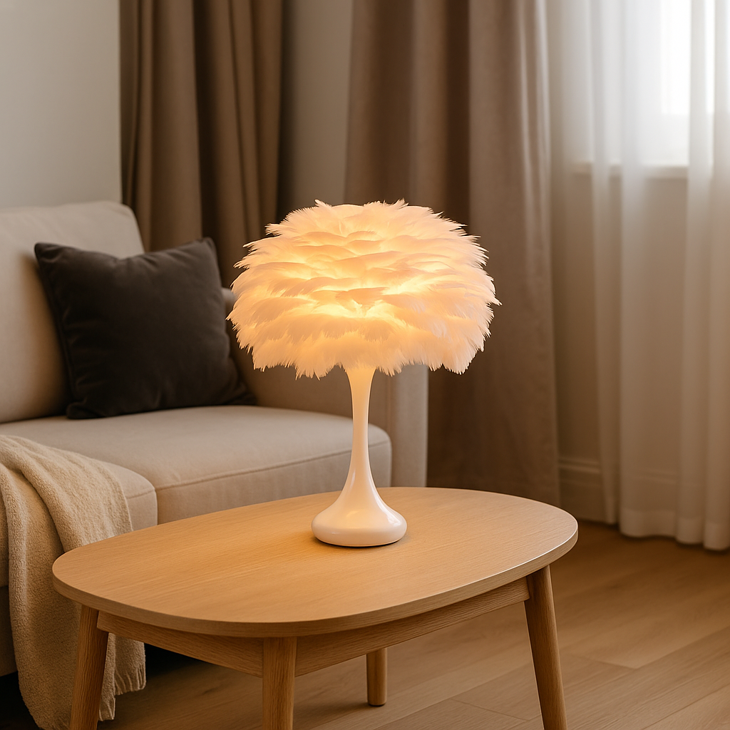 Lampe de Chevet LED Plume