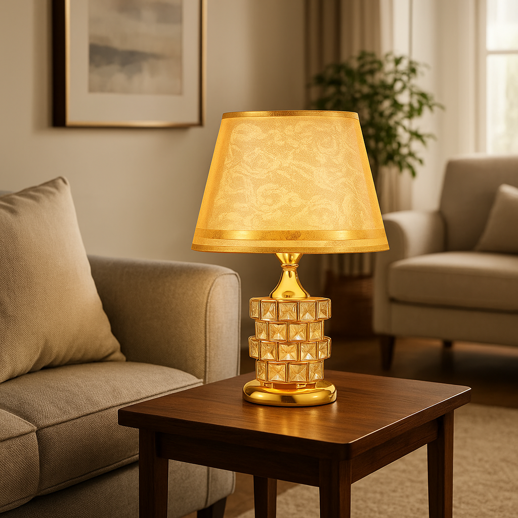 Lampe de table en cristal