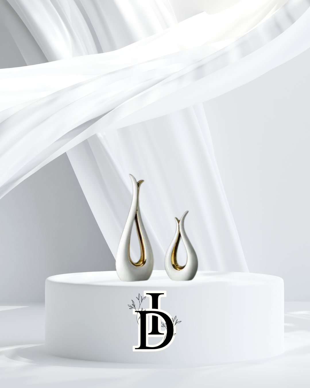 Vase créatif en céramique avec fleurs séchées