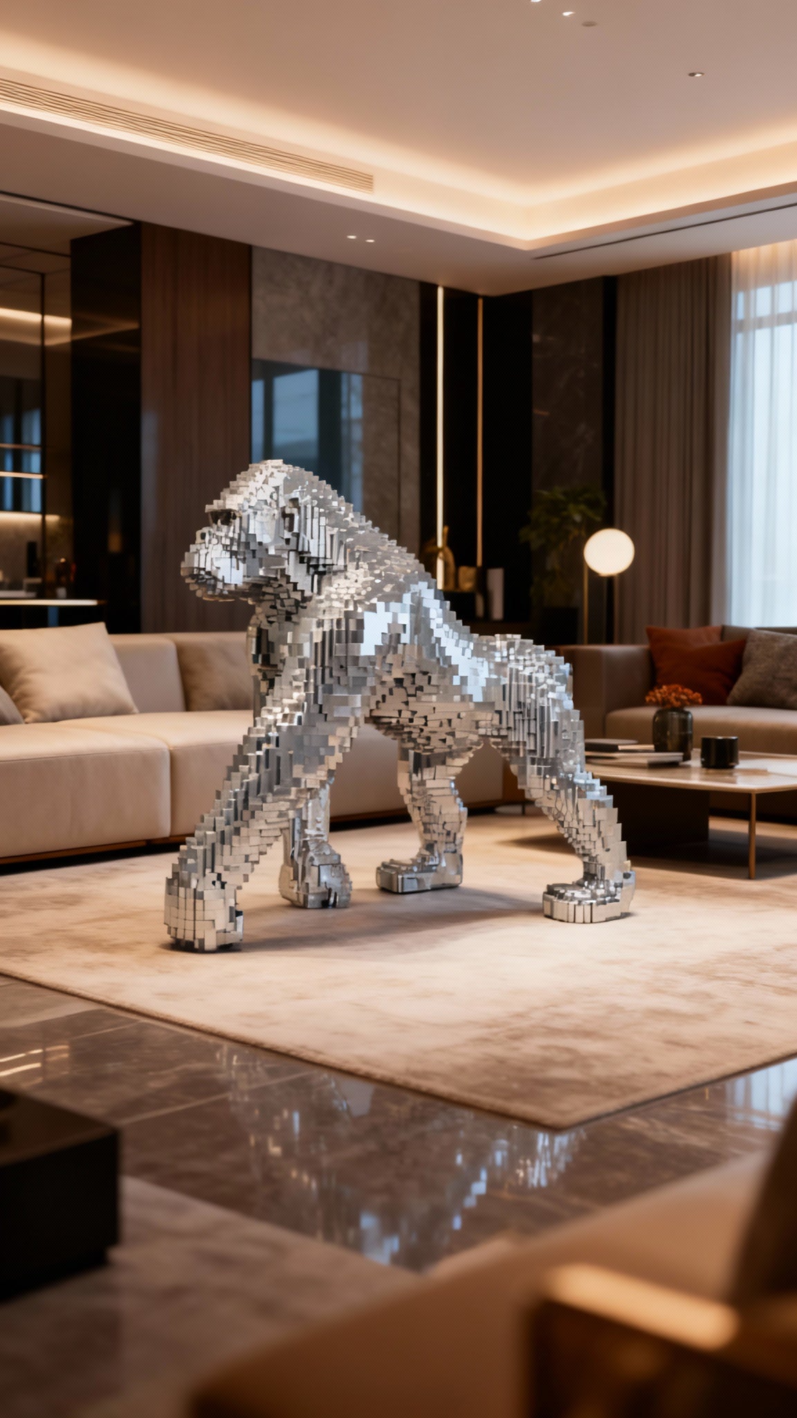 Sculpture Gorilla Artisanale en Résine