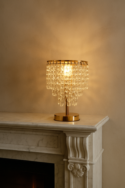 Lampe de Table Pampilles en Cristal