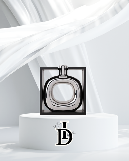 Vase en céramique argenté avec cadre creux