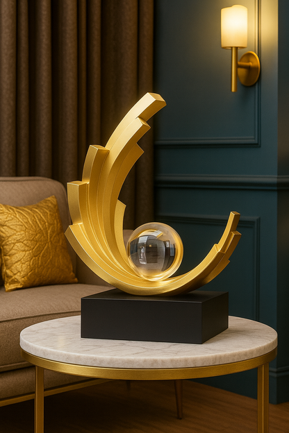 Statuette Moderne Luxe – Décoration Design en Résine