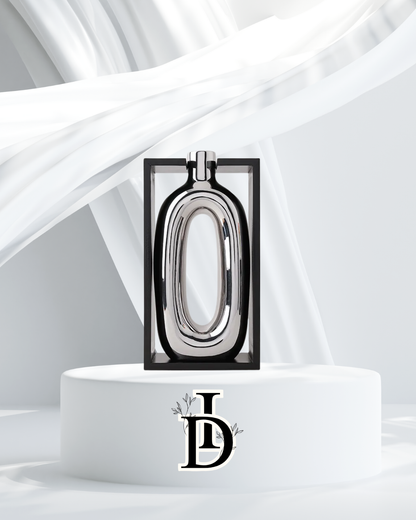 Vase en céramique argenté avec cadre creux