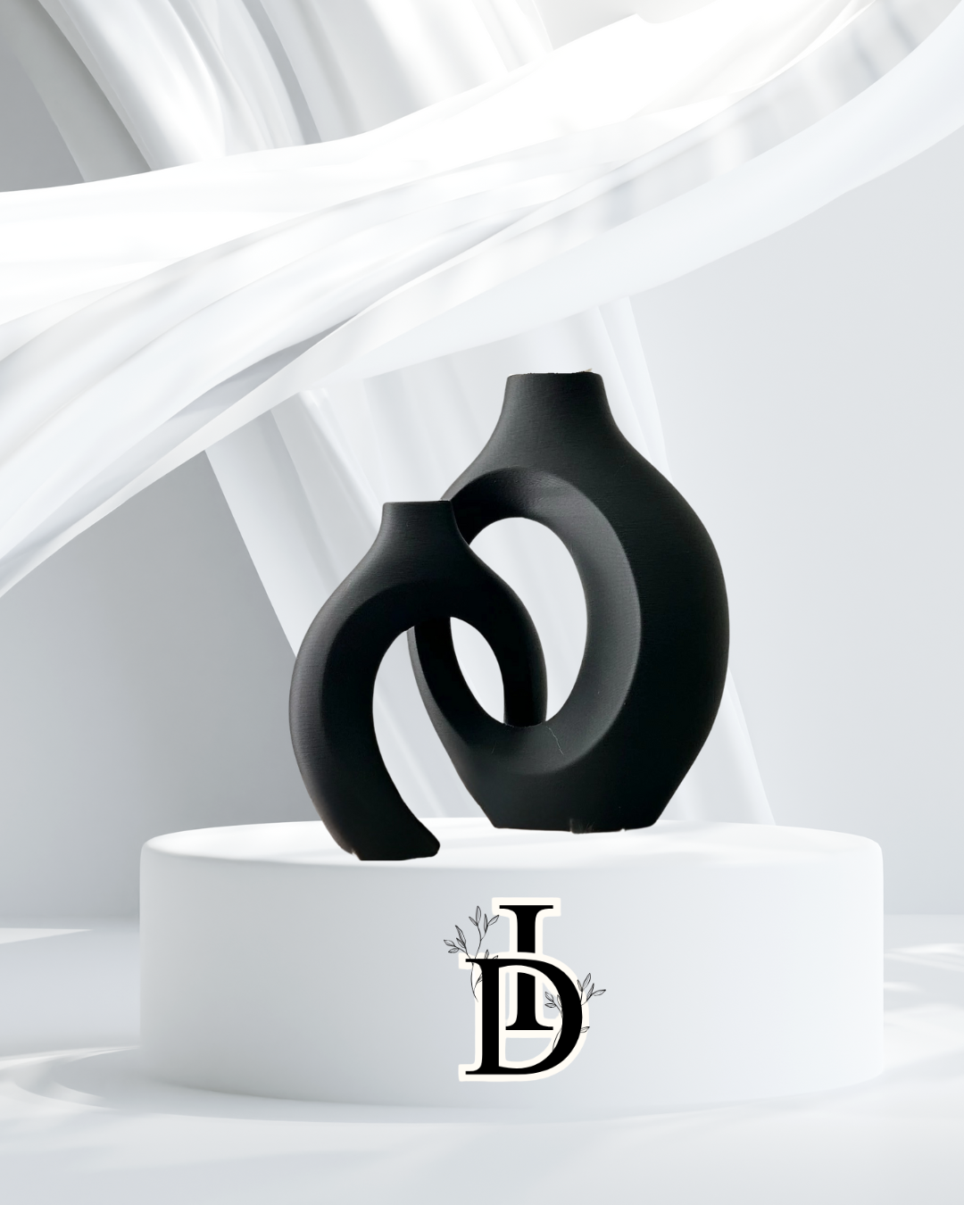 Lot de 2 Grands Vases Décoratifs
