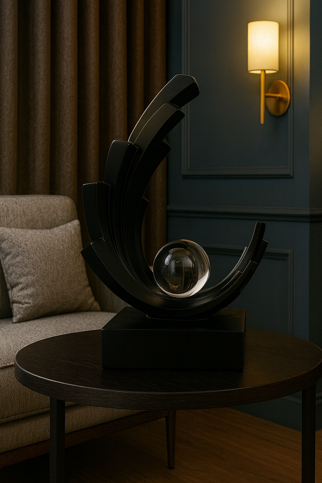 Statuette Moderne Luxe – Décoration Design en Résine