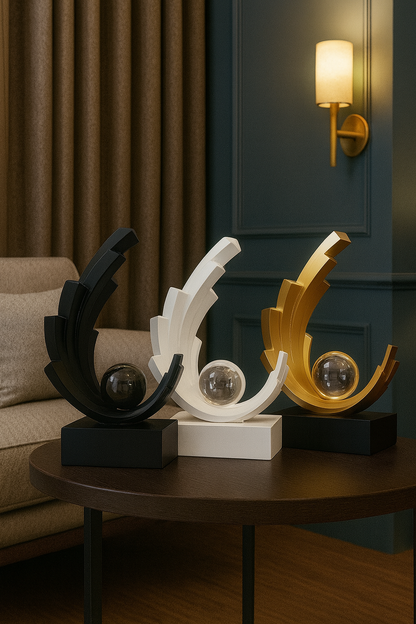 Statuette Moderne Luxe – Décoration Design en Résine