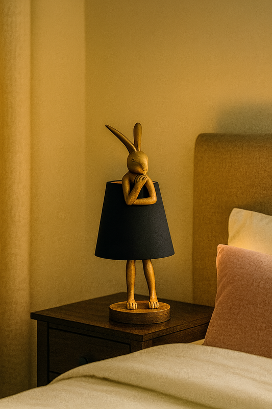 Lampe Lapin Mid-Century – Lampe de Table USB