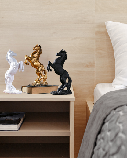 Statue Abstraite Cheval Nordique en Résine