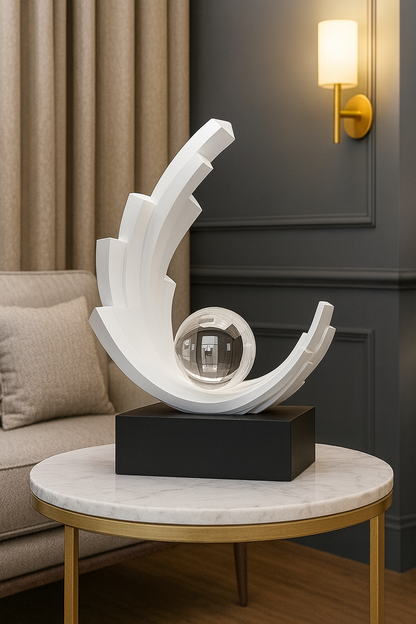 Statuette Moderne Luxe – Décoration Design en Résine