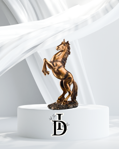 Statue Abstraite Cheval Nordique en Résine