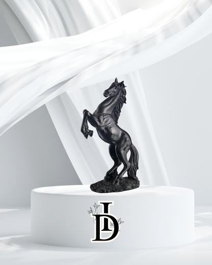 Statue Abstraite Cheval Nordique en Résine