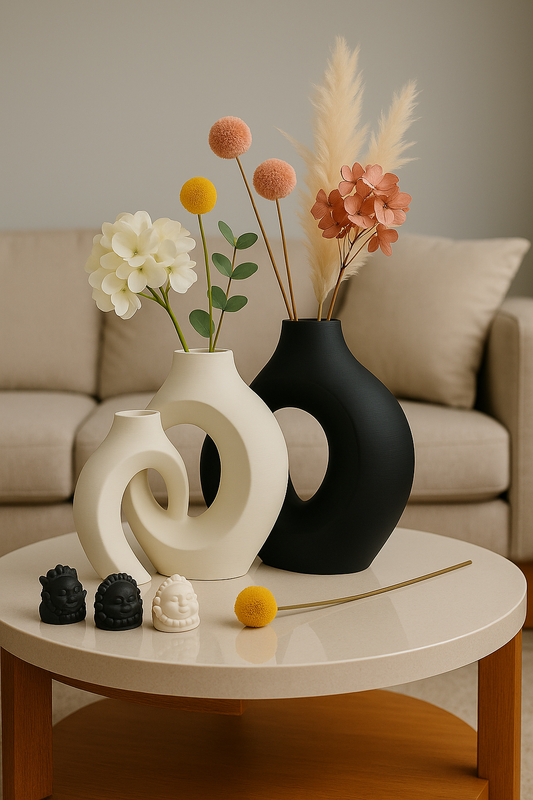 Lot de 2 Grands Vases Décoratifs
