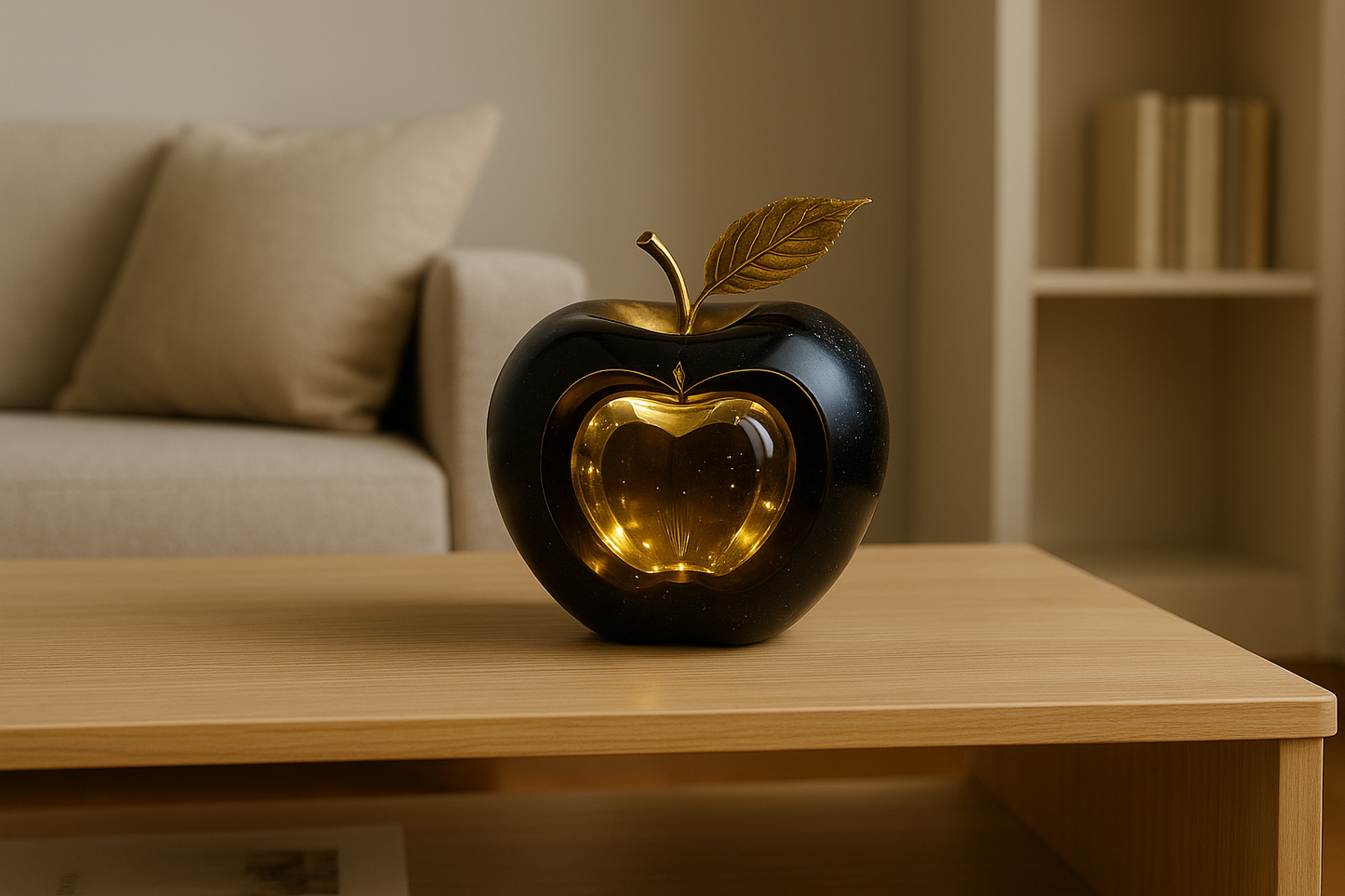 Décoration de Table Pomme en Acrylique 2D