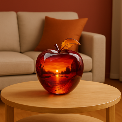 Décoration de Table Pomme en Acrylique 2D