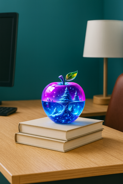 Décoration de Table Pomme en Acrylique 2D