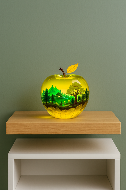 Décoration de Table Pomme en Acrylique 2D