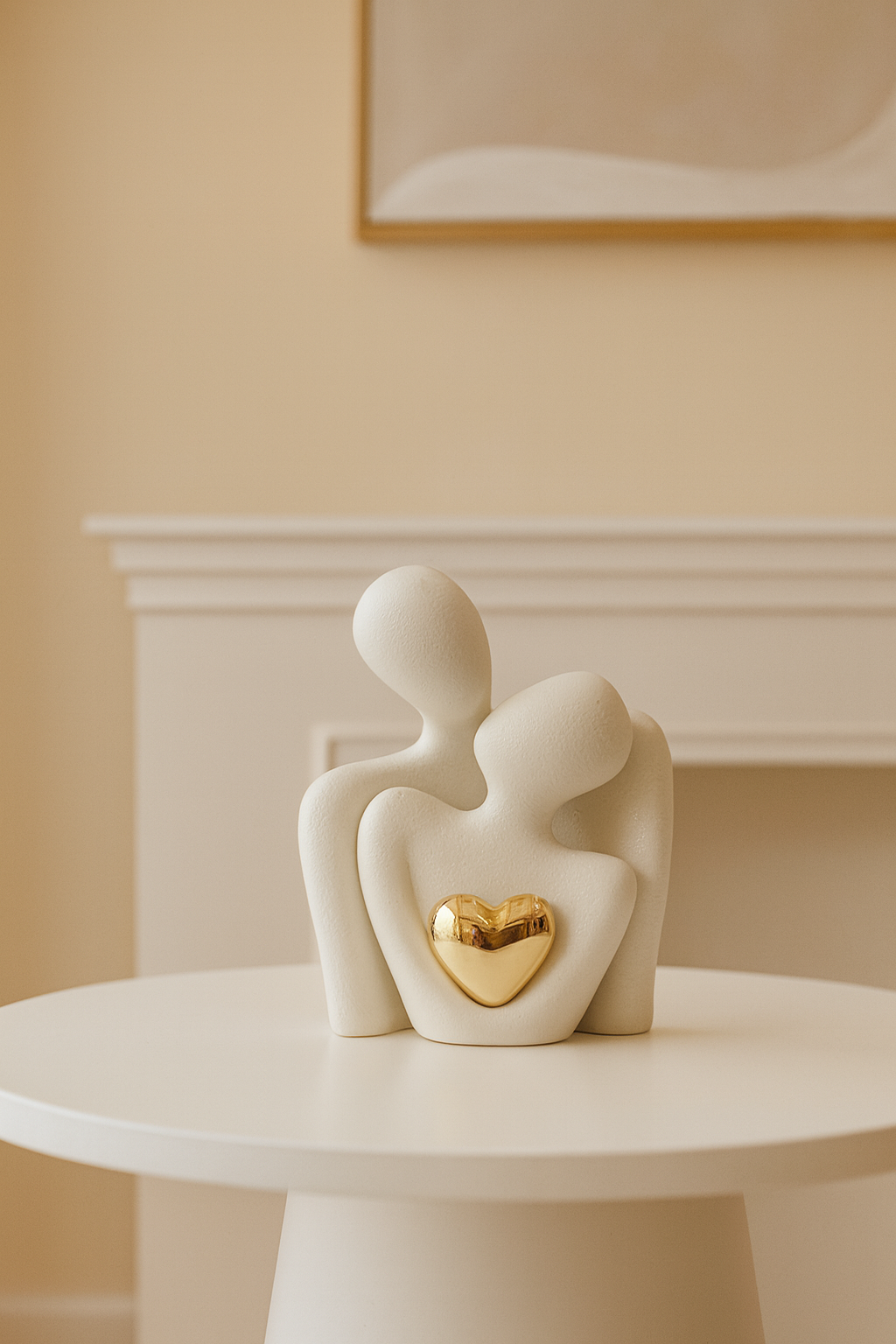 Statue Abstraite de Couple