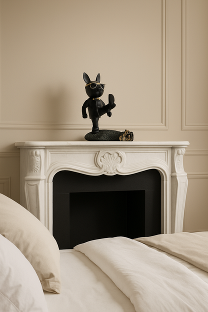 Sculpture Bouledogue Porte-Téléphone