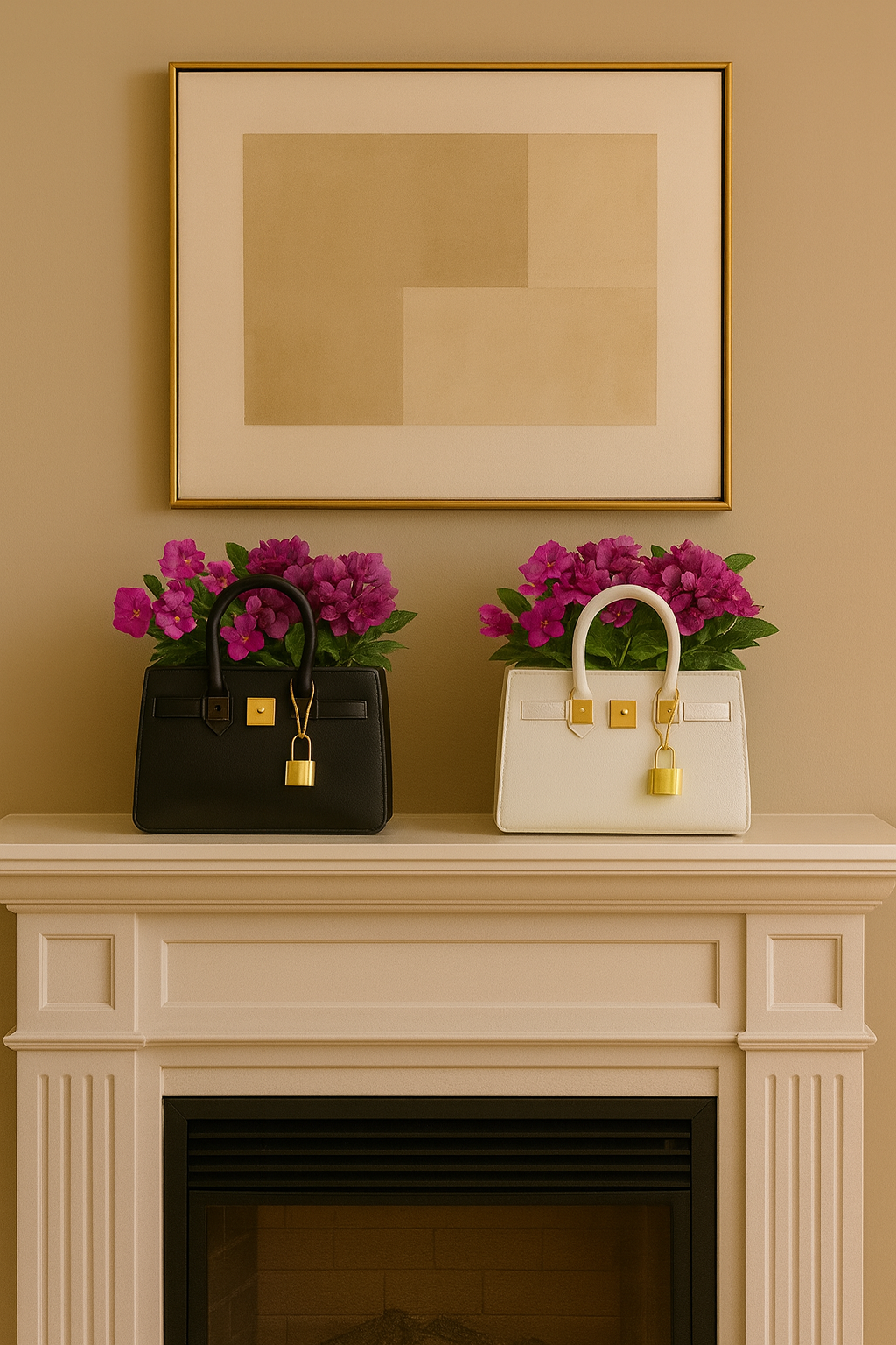 Vase à fleurs moderne en résine