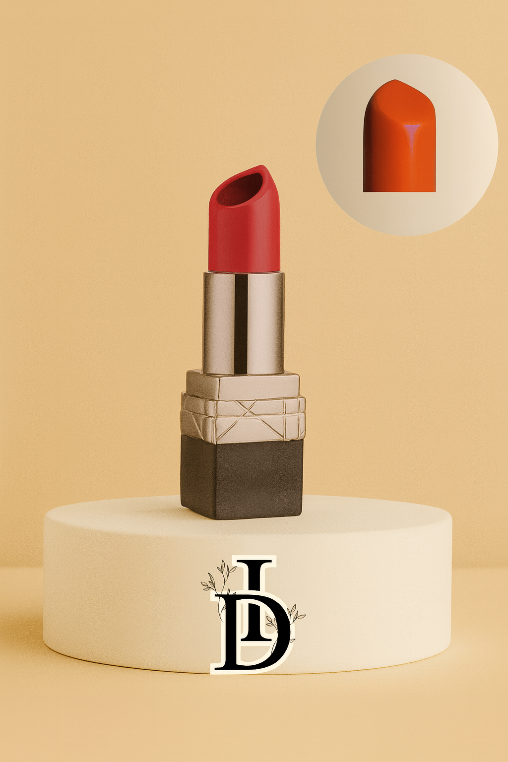 Vase en céramique forme rouge à lèvres