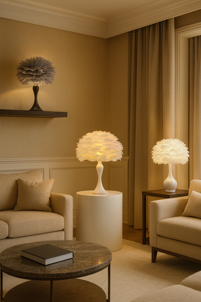 Lampe de Chevet LED Plume