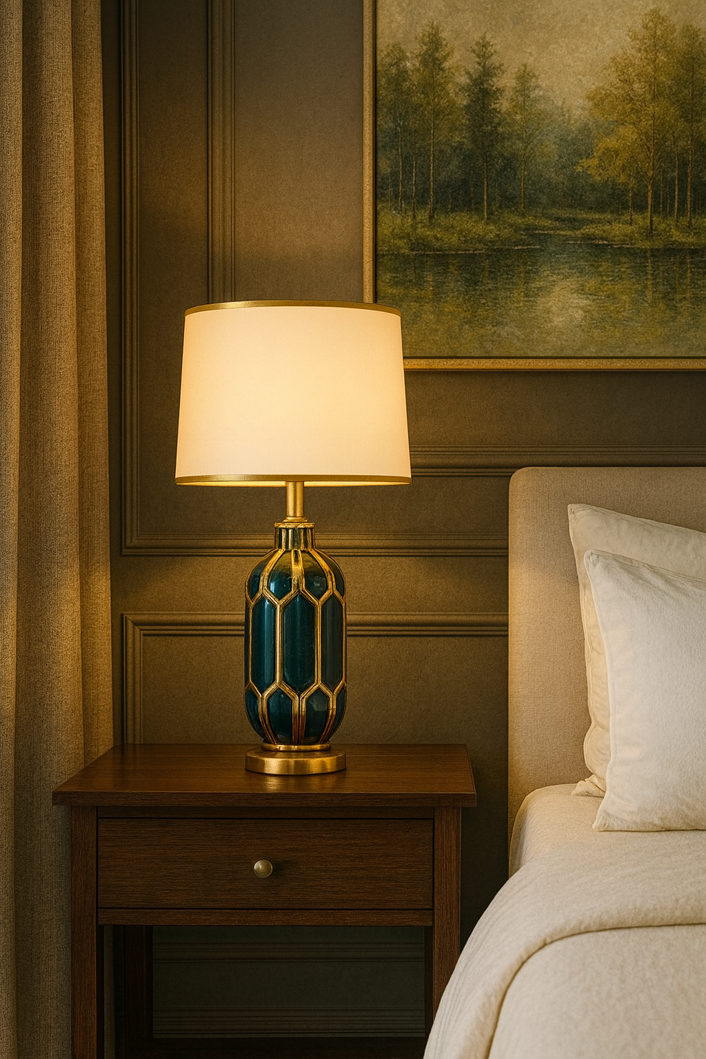 Lampe de bureau en céramique