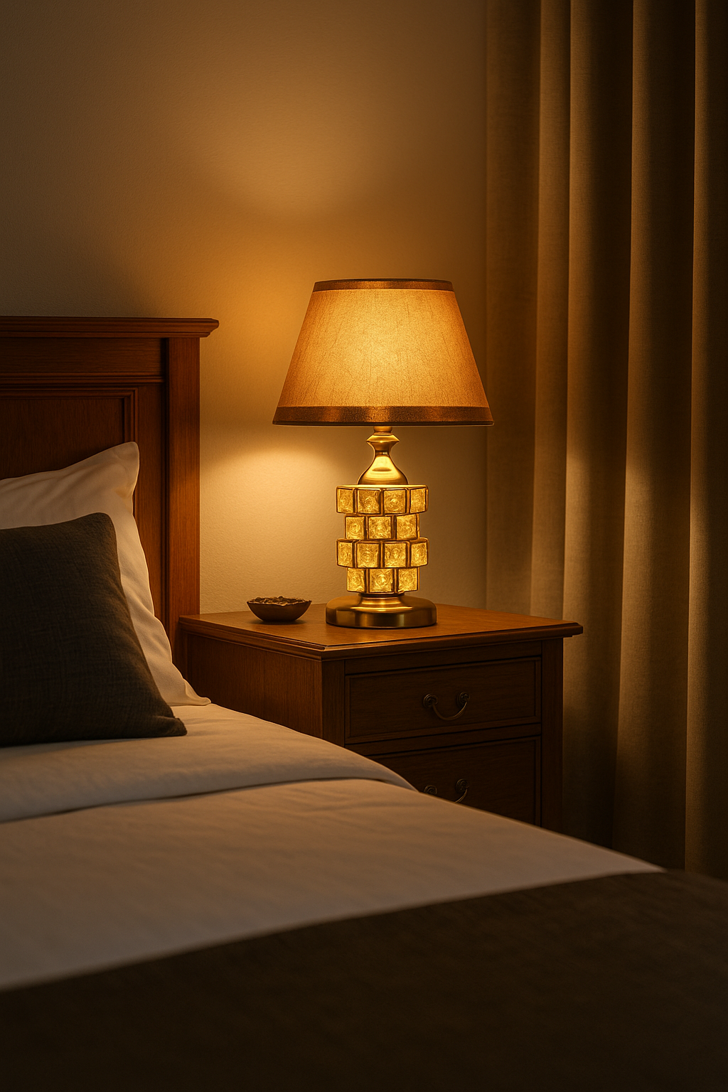 Lampe de table en cristal