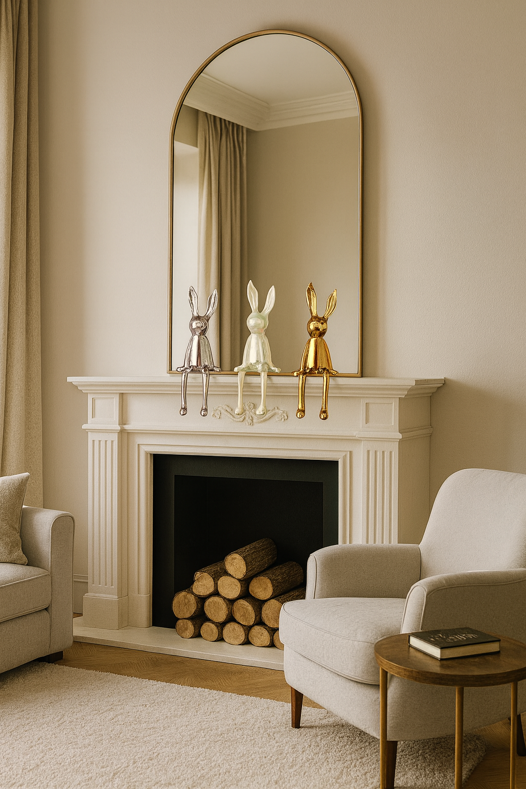 Statue Lapin en Céramique de Luxe