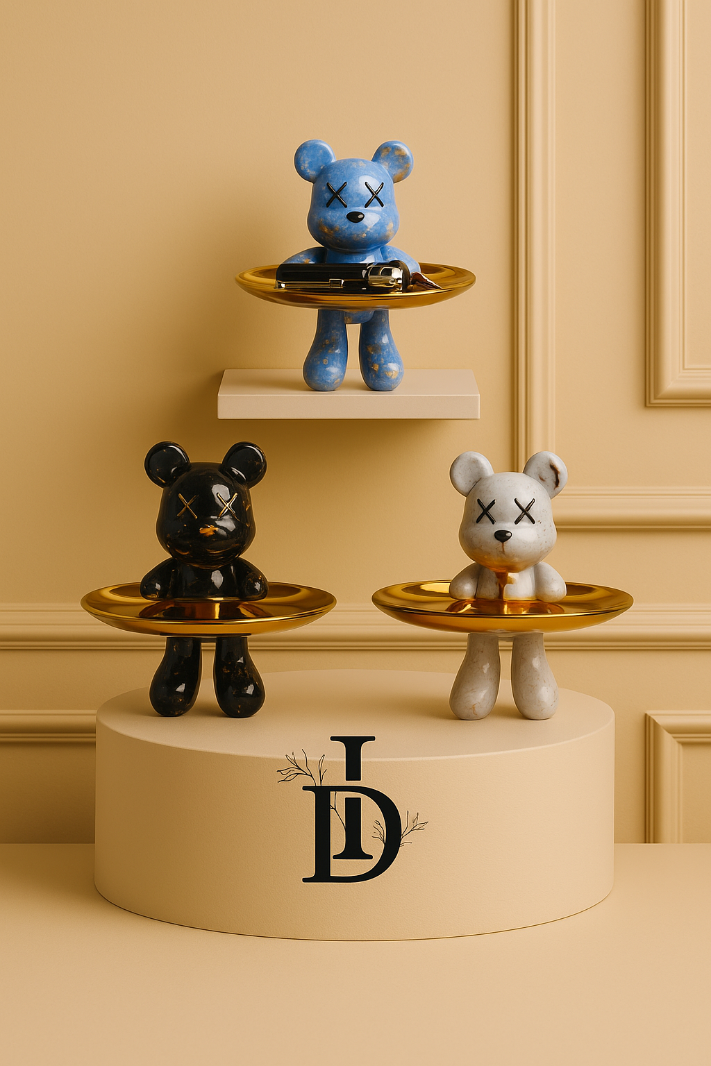 Statue Ours Graffiti 21 cm