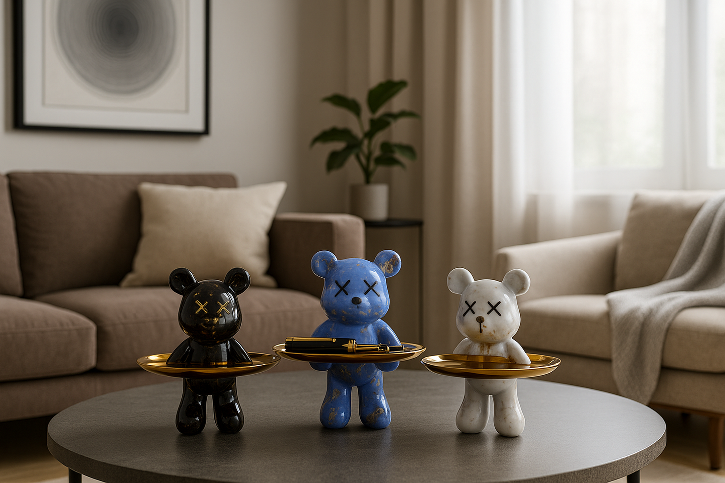 Statue Ours Graffiti 21 cm