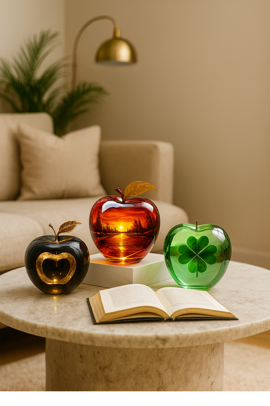 Décoration de Table Pomme en Acrylique 2D