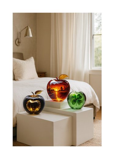 Décoration de Table Pomme en Acrylique 2D