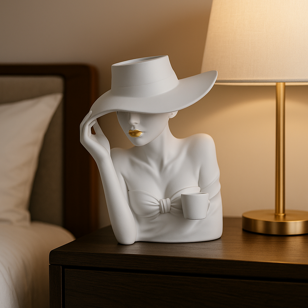 Vase Décoratif Nordique en Résine