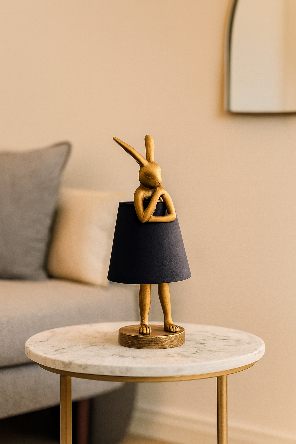 Lampe Lapin Mid-Century – Lampe de Table USB
