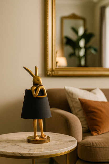 Lampe Lapin Mid-Century – Lampe de Table USB