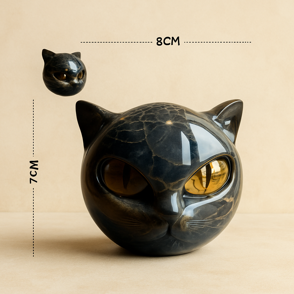 Statue Chat Noir en Résine