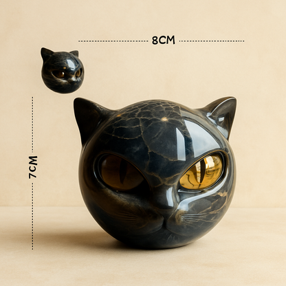 Statue Chat Noir en Résine