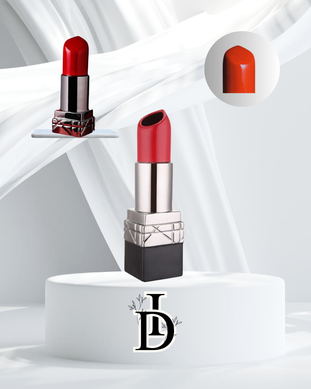 Vase en céramique forme rouge à lèvres